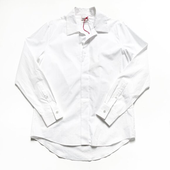 Alexander McQueen Men’s Long Sleeved Button Down Shirt White Size 15 NEW NWT - Picture 3 of 14